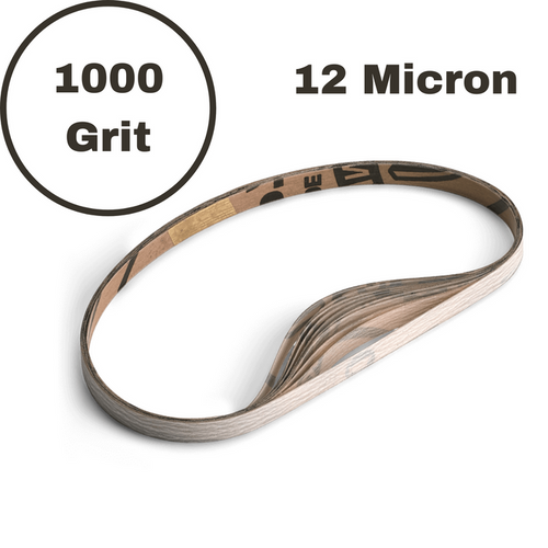 1/4" Microfinishing Film 12 Micron - 1000 Grit - 10 Pack