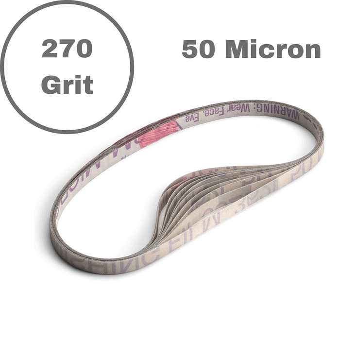 1/4" Microfinishing Film 50 Micron - 270 Grit - 10 Pack