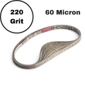 1/4" Microfinishing Film 60 Micron - 220 Grit - 10 Pack