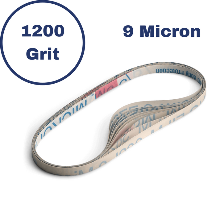 1/4" Microfinishing Film 9 Micron - 1200 Grit - 10 Pack
