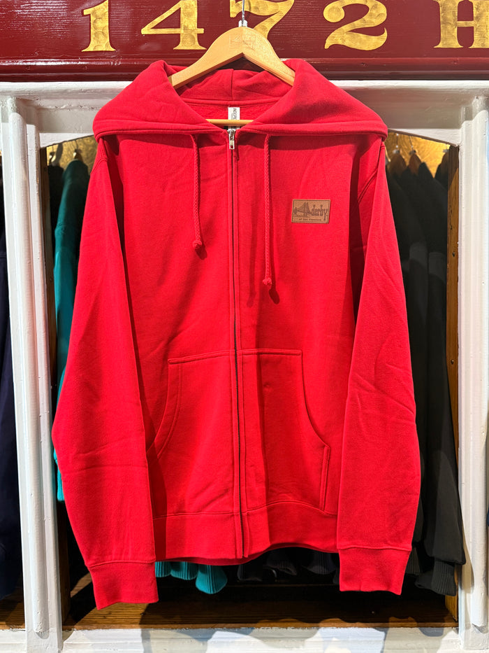Zip-Up Red Hoodie
