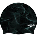 Adult Elastomeric Printed Caps Blue/Green