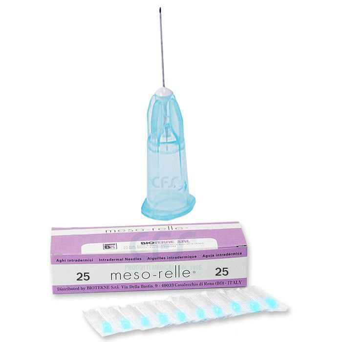 Aghi meso-relle per Scleroterapia/Filler - Luer 31G x 12 mm (25pz)