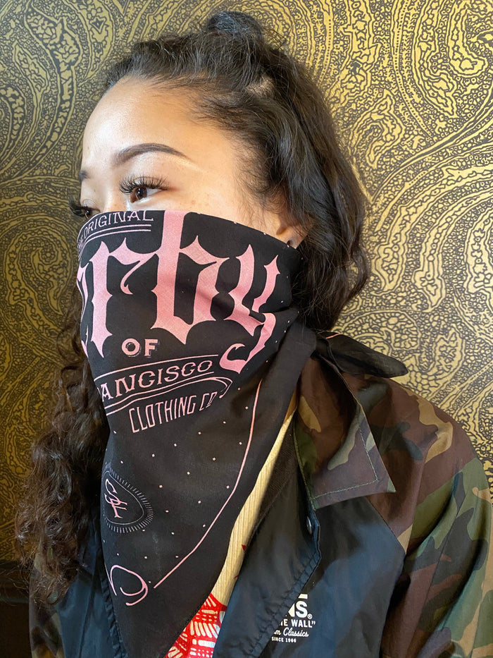 Bandana Black & Pink