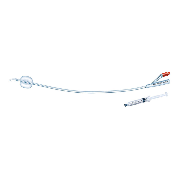 Catetere vescicale Foley RÜSCH BRILLANT PLUS AQUAFLATE - Punta TIEMANN - Silicone 100% a 2 vie