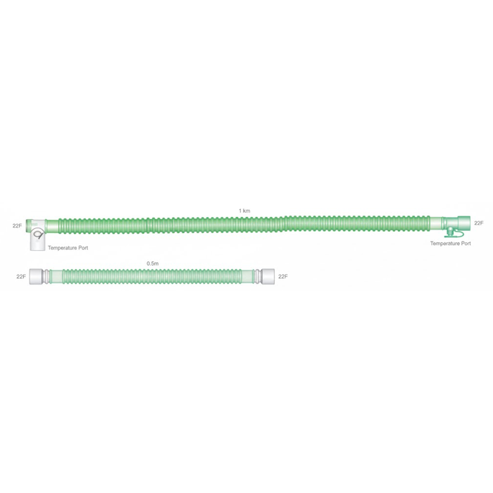 Circuito per ventilazione Flextube 160 cm con camera di umidificazione