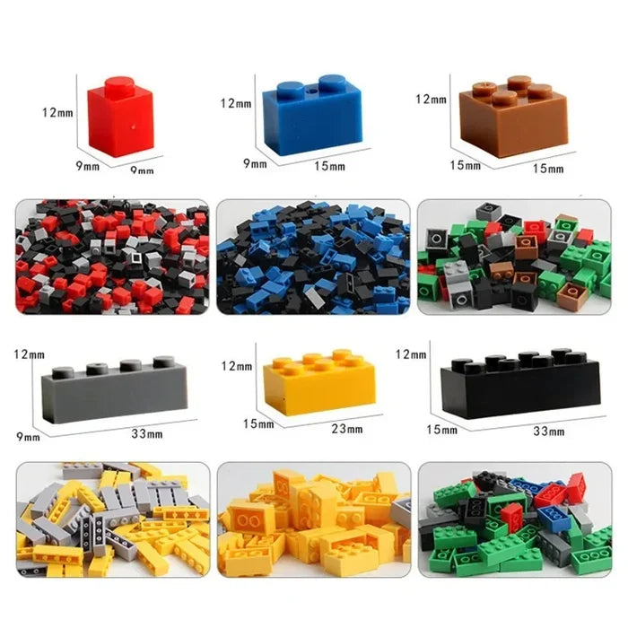 Compatible Creative building Brick Set- 300/500/1000 Pieces