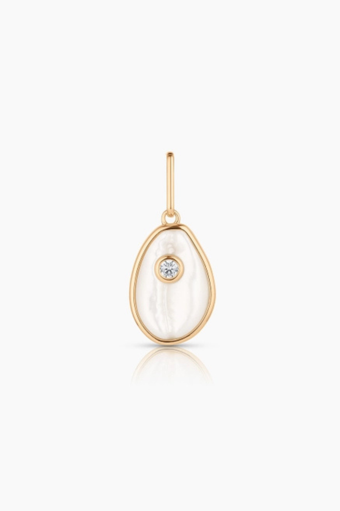 Cowrie Mother of Pearl Charm