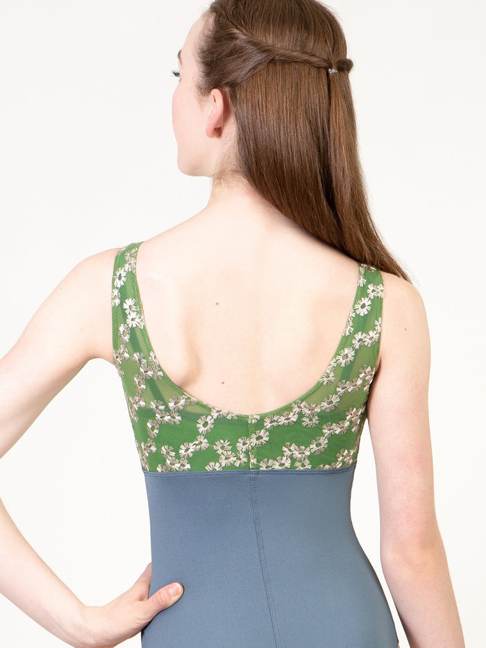 Daisy Chain Pinch Front Tank Child Size Leotard