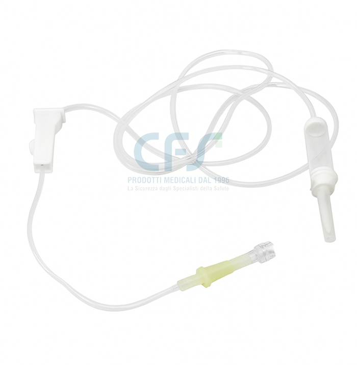 Deflussore a 1 via con attacco Luer Lock - Tubo 150 cm (conf. 25 pz.)