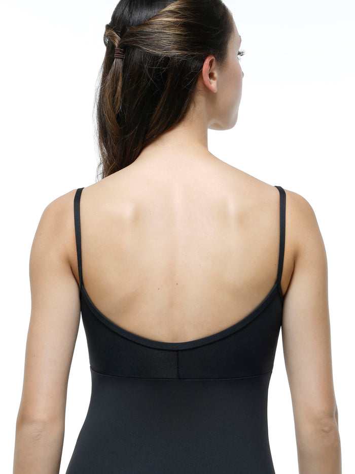 Empire Pinch Front Camisole Leotard