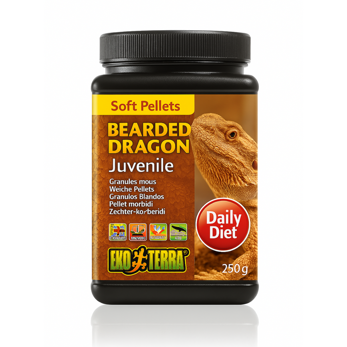 Exo Terra Soft Pellets Juvenile Bearded Dragon Food 250g