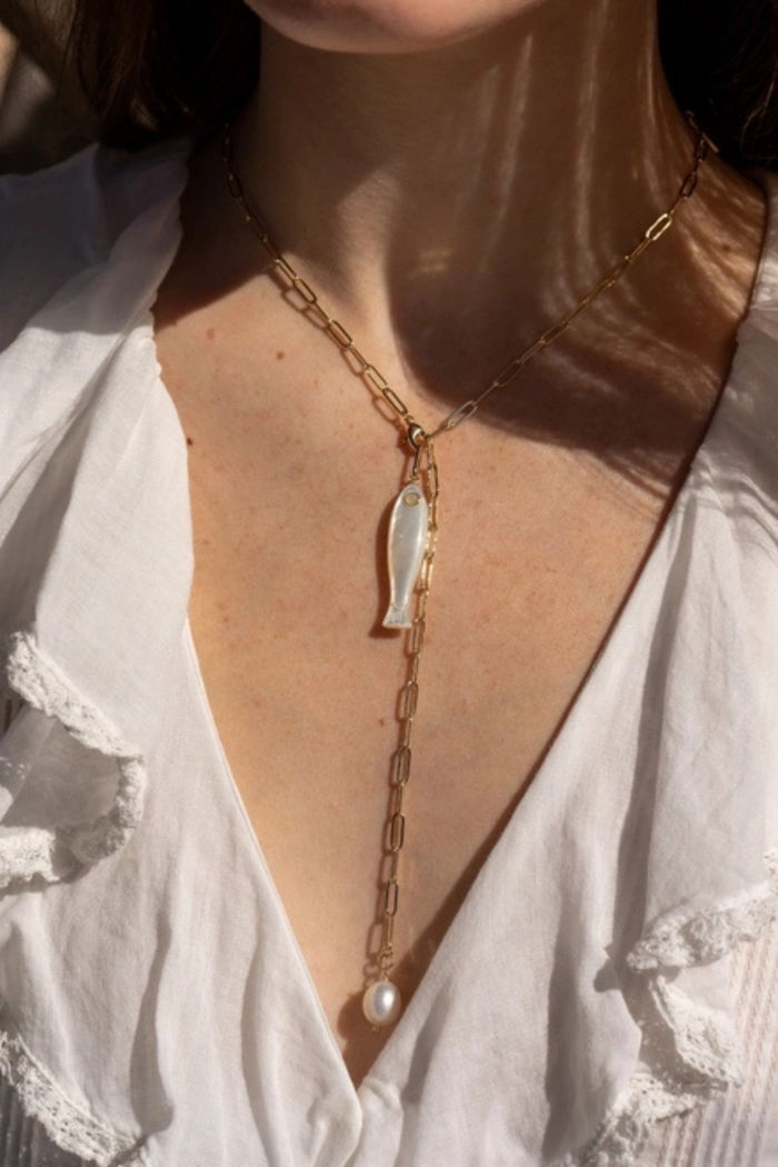 Fortuna Mother of Pearl Charm