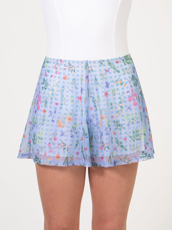 Garden Party Printed Overlay Child Size Tap Short
