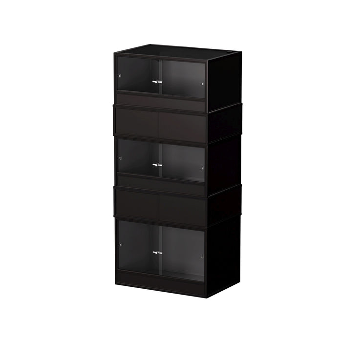 Black HabiStat ProVC 90cm three-vivarium stack alternative view