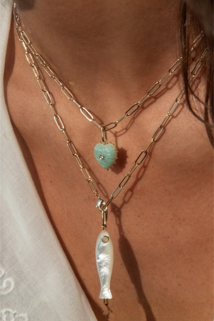 Isabel Amazonite Charm