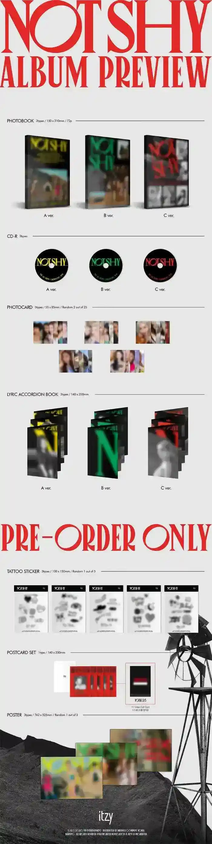 ITZY - [Not Shy] 3rd Mini Album - Oppa Store