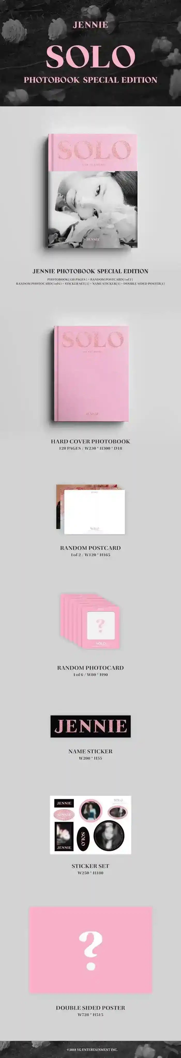 JENNIE Photobook [ SOLO ] - Blackpink - Oppa Store