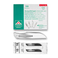 Lame bisturi monouso sterili Heinz Herenz Carbon Steel n.10 (conf. 100 pz.)