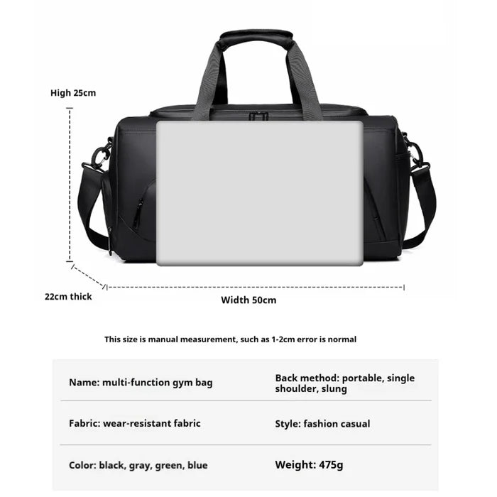 Large Capacity Duffel with Shoe Compartment