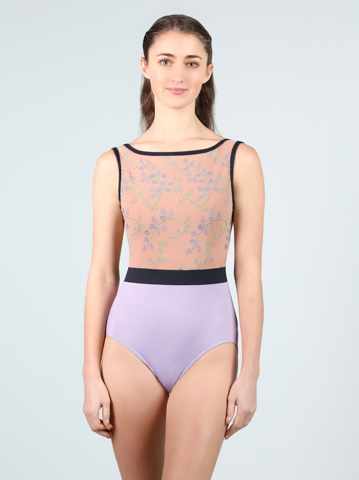 Lily of the Valley Bateau Neck Leotard