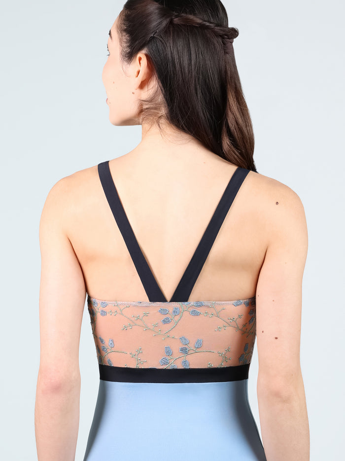 Lily of the Valley Pinch Front Thick Strap Leotard