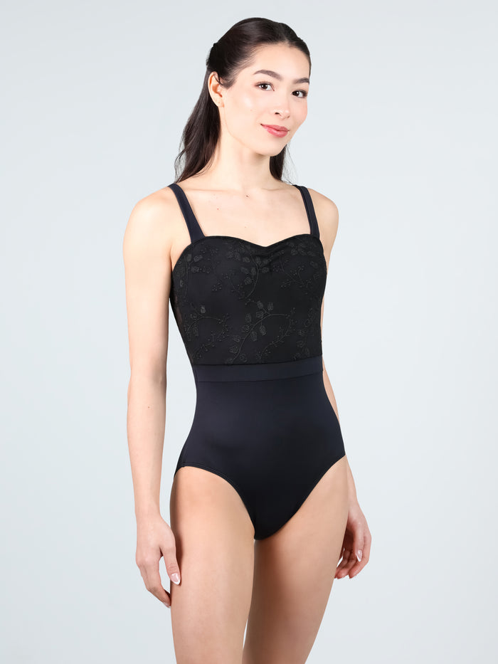 Lily of the Valley Pinch Front Thick Strap Leotard