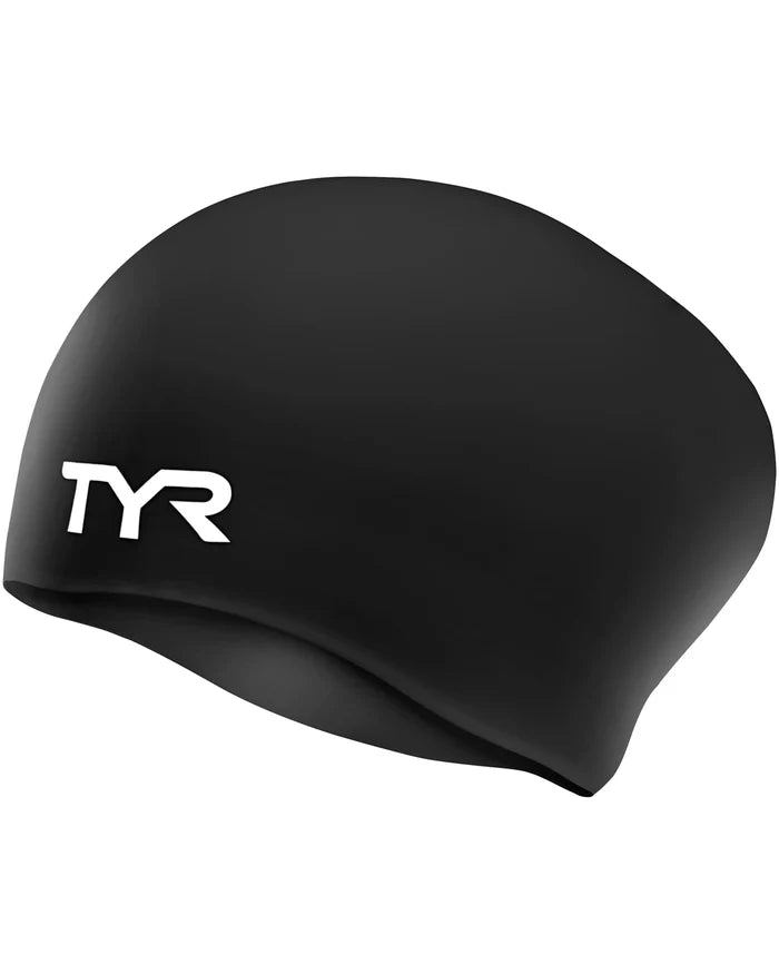 Long Hair Silicone Wrinkle-Free Swim Cap