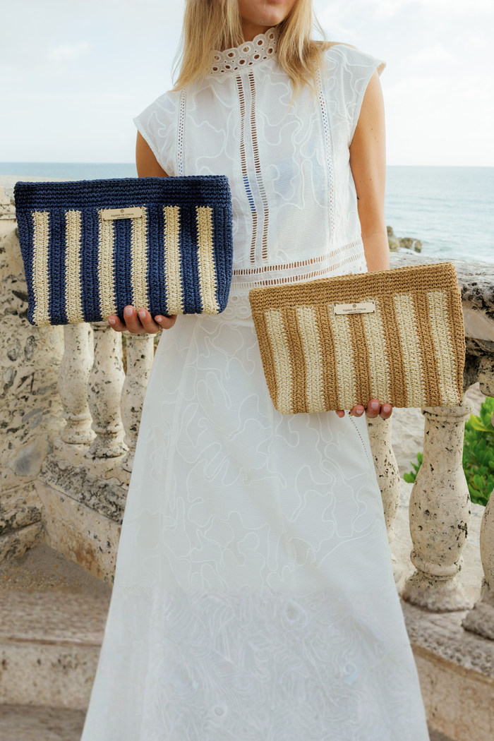 Marinero Raffia Clutch