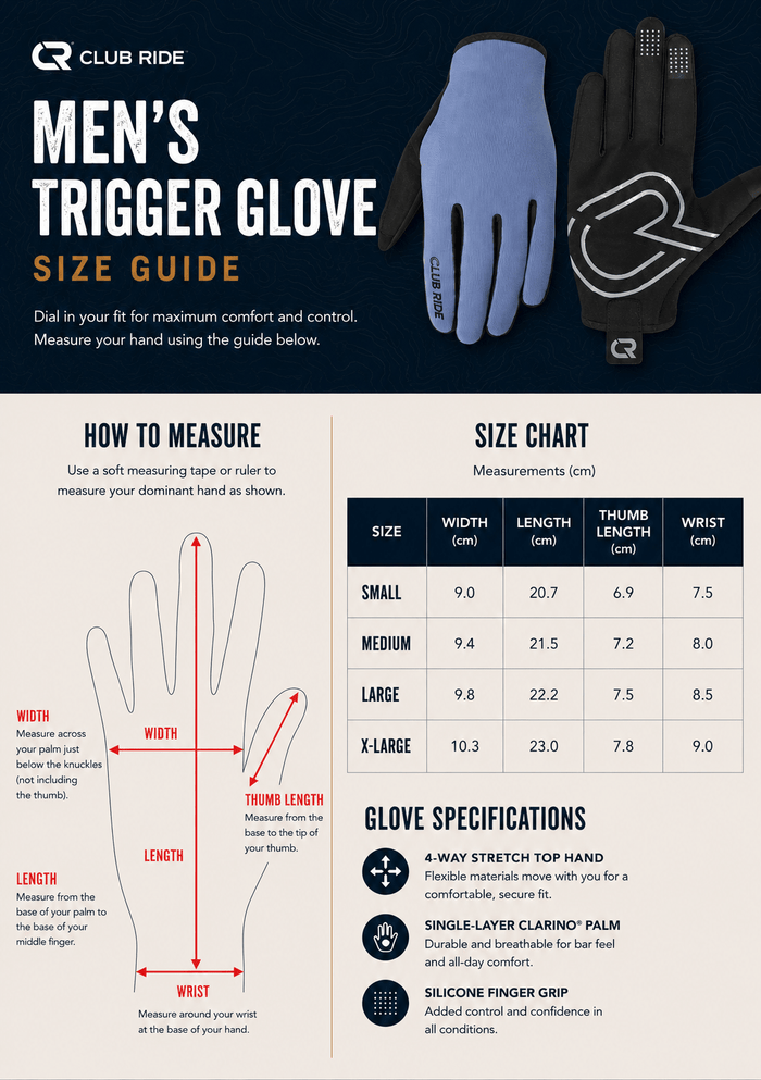 Men's Trigger Gloves - Club Ride Apparel
