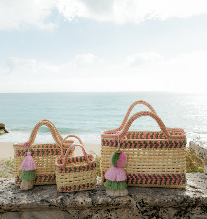 Mini - Palm Net Yatzil in Rose / Garden