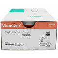 Monosyn suture assorbibili in gliconato, ago 3/8 di precisione 16mm, USP 5/0 - filo incolore 45cm (conf. 36 pz.)
