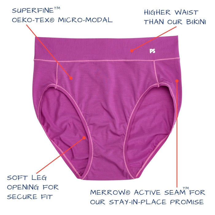 Natural Fiber High-Waist Brief