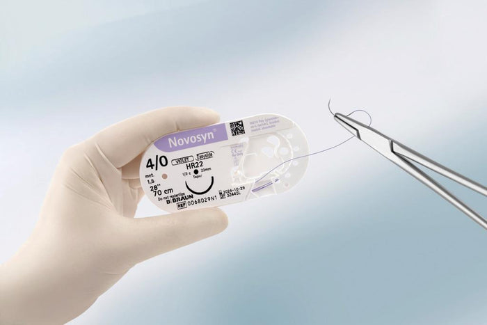 Novosyn suture assorbibili in poliglactina 910, ago 1/2 37mm, USP 1 - filo viola 70cm (conf. 36 pz.)
