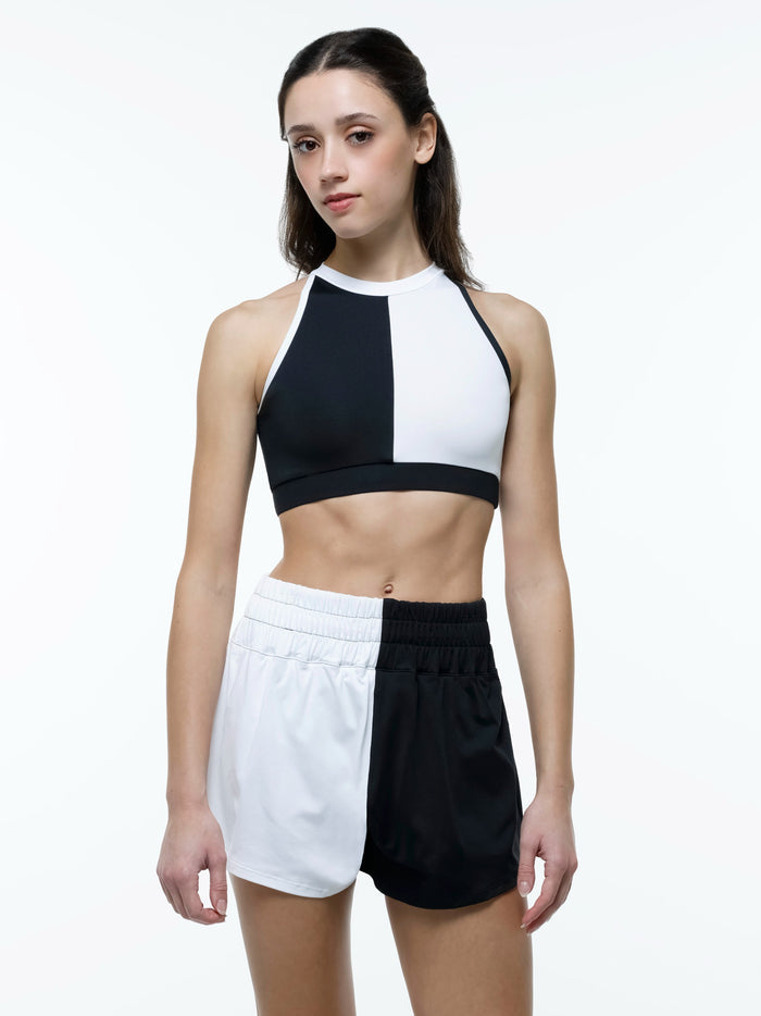 Oxford Mock Neck Top