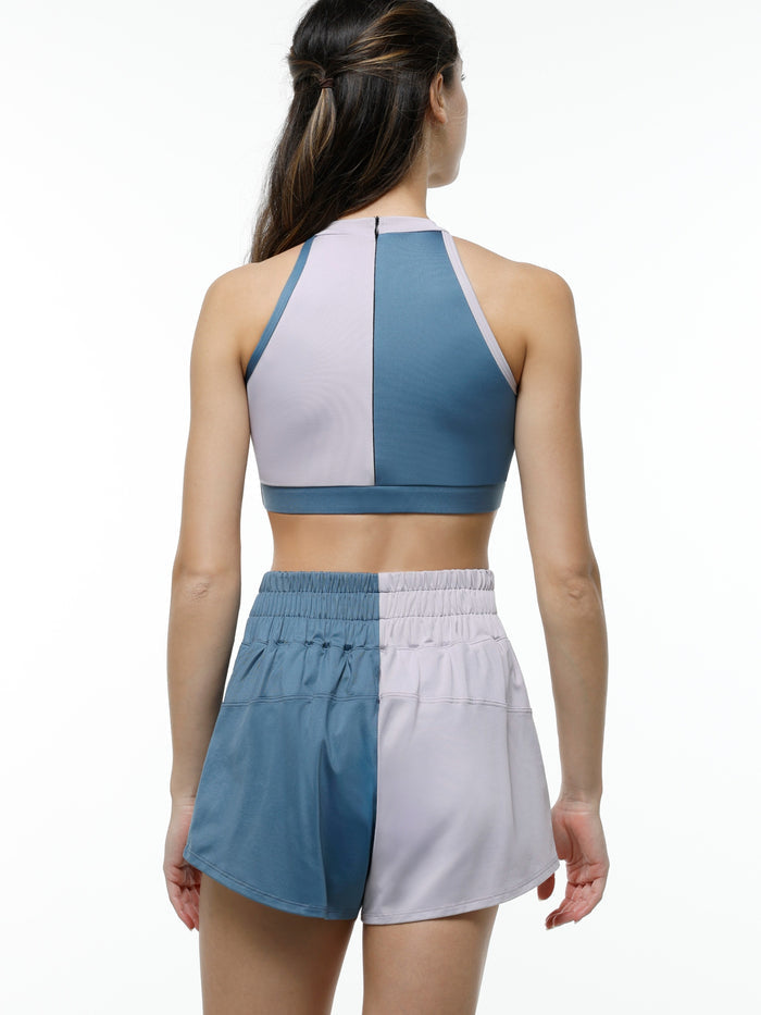 Oxford Mock Neck Top