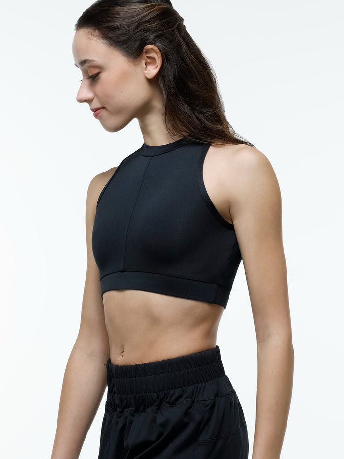 Oxford Mock Neck Top