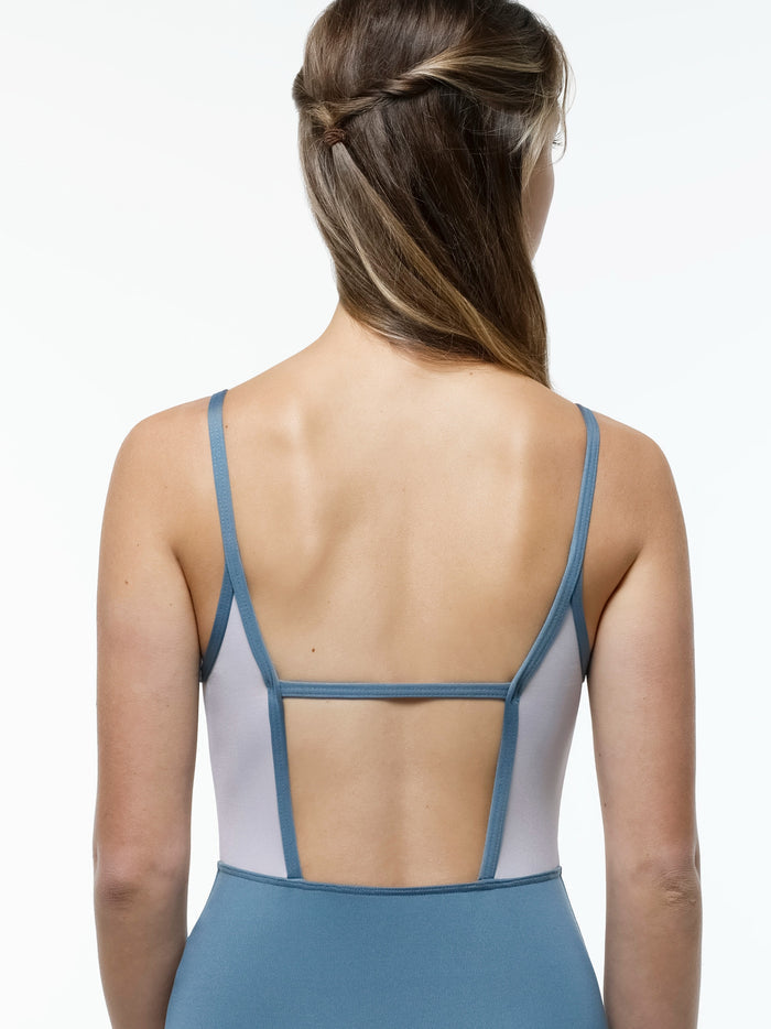 Oxford Square Back Camisole Leotard