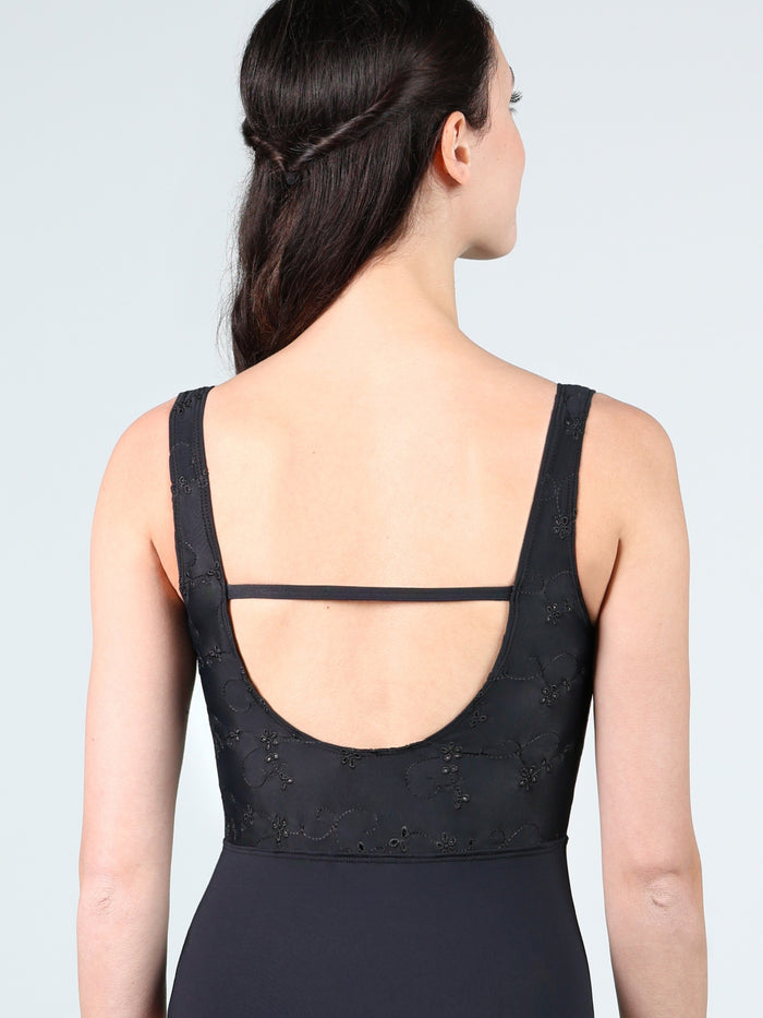 Parisian Macaron V Neck Tank Leotard