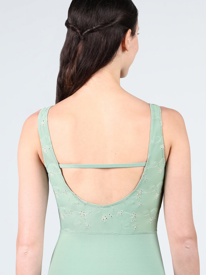 Parisian Macaron V Neck Tank Leotard
