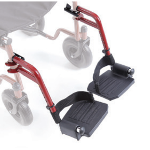 Pedane laterali estraibili CPR415R per carrozzine MORETTI Start/Go! (coppia)