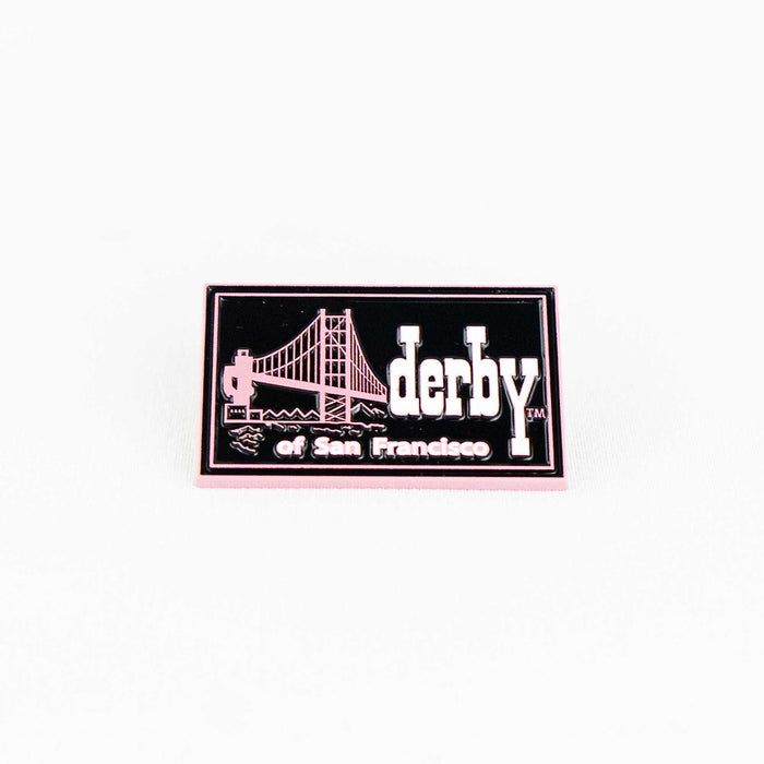 Pink Derby of San Francisco Custom Metal Enamel Lapel Pin