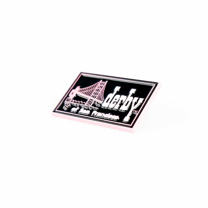 Pink Derby of San Francisco Custom Metal Enamel Lapel Pin