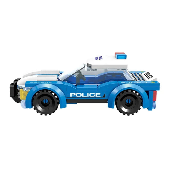 Police Building Block Car Toy Set