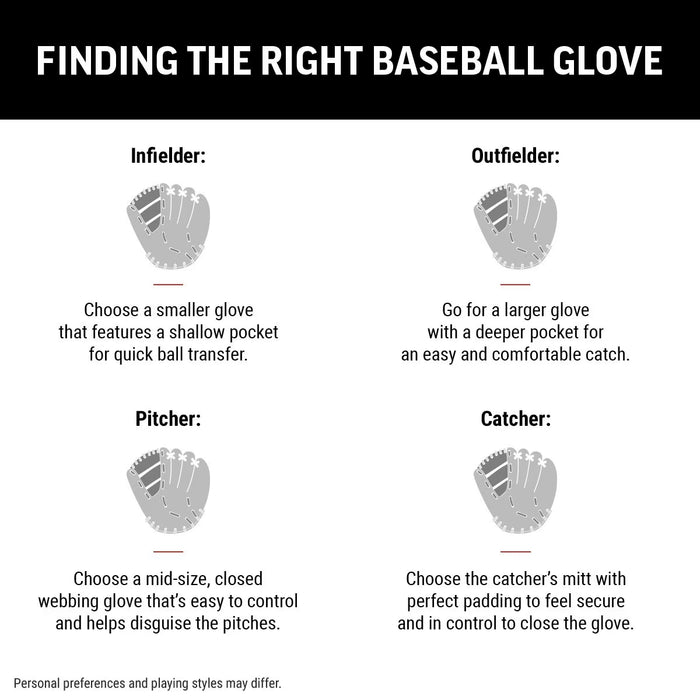 Rawlings Kids' Players Series 9" Left Hand Baseball/Softball Glove