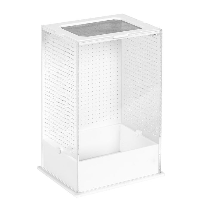 ReptiZoo White Base Insect Acrylic Box, 12x10x20cm