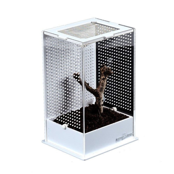 ReptiZoo White Base Insect Acrylic Box, 12x10x20cm
