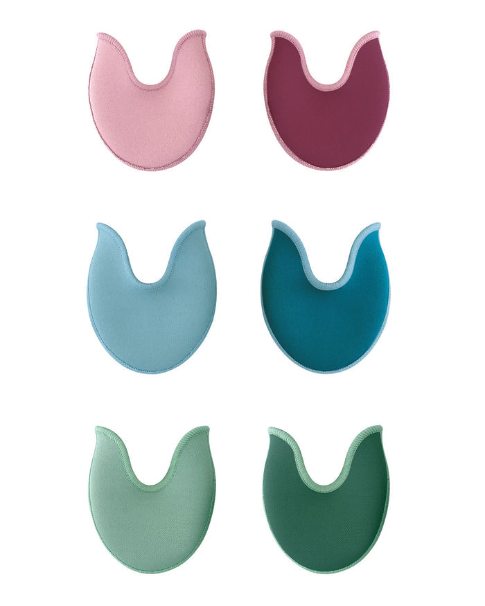 Reversible Two-Tone Toe Pad for Pointe Shoes