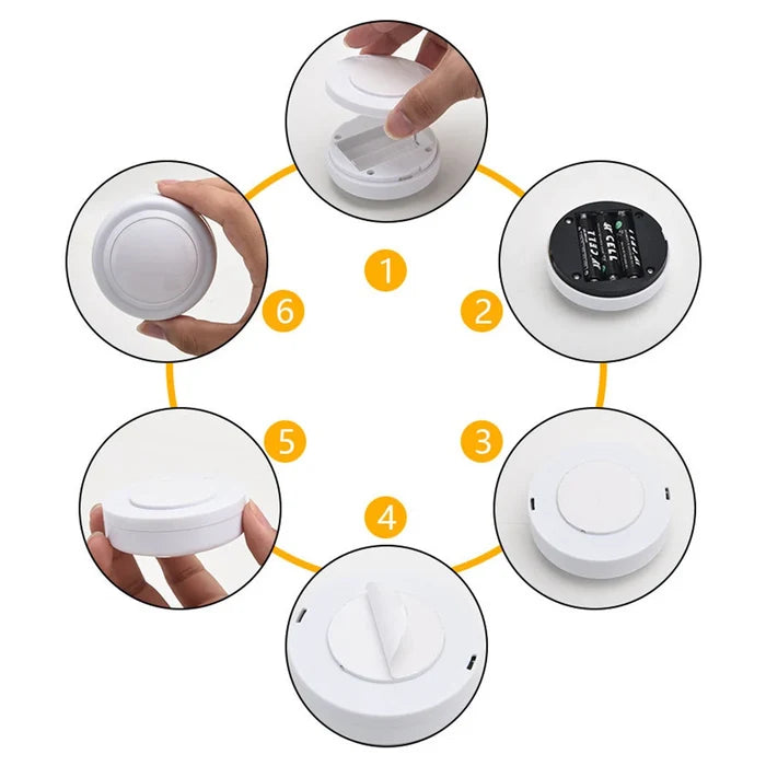 RGB Remote-Control LED Lights- 1 to 6 Pack