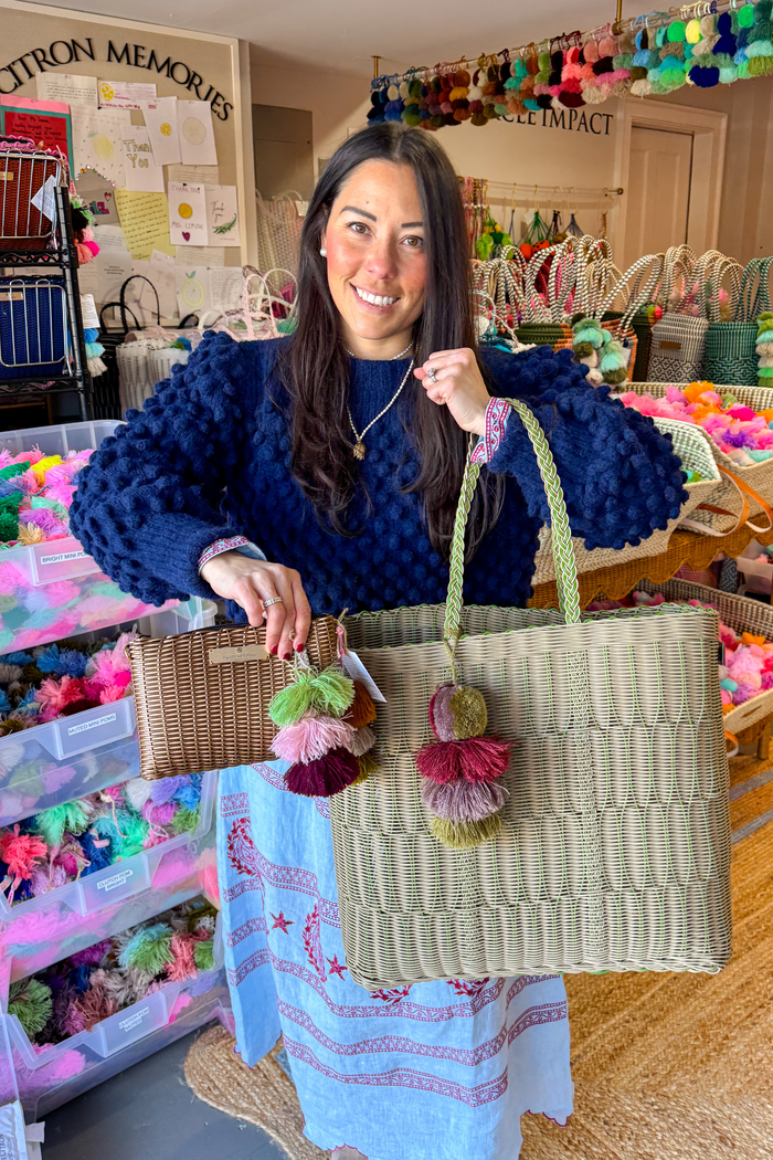 Sand Matcha Nest Citron Tote